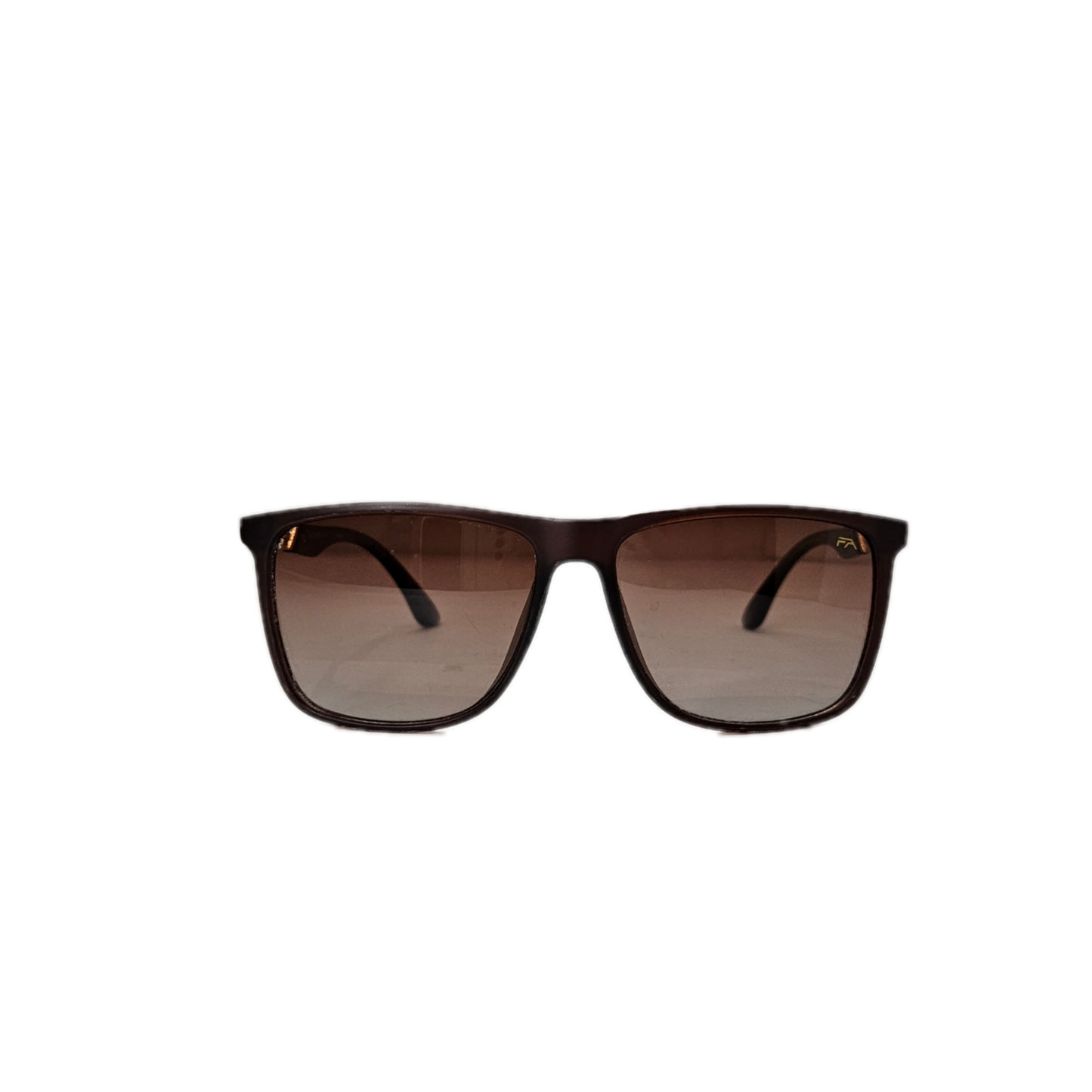 Brown sunglasses with golden detail